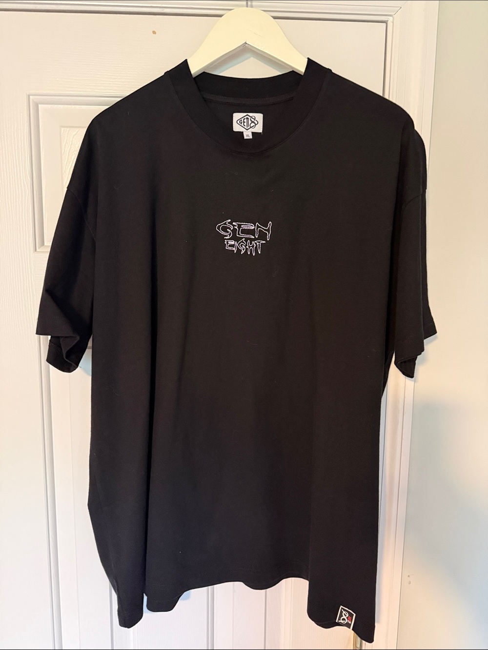 Gen 8 Embroidered Black Graphic Tee